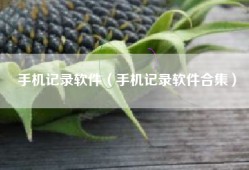 手机记录软件（手机记录软件合集）